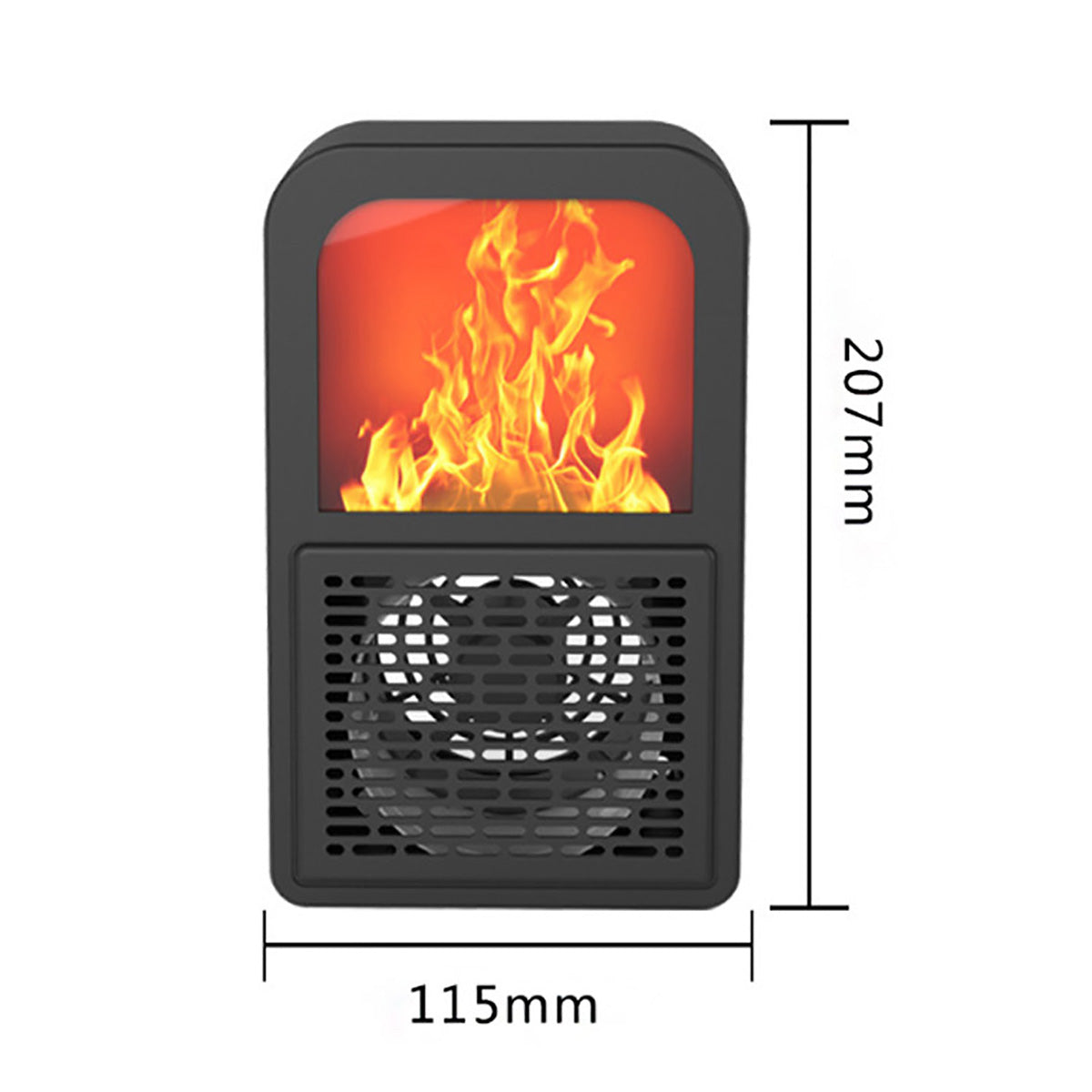 Mini Electric Warmer With 3d Flame