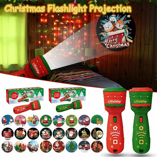 24 Patterns Projector Lamp Flashlight Toy