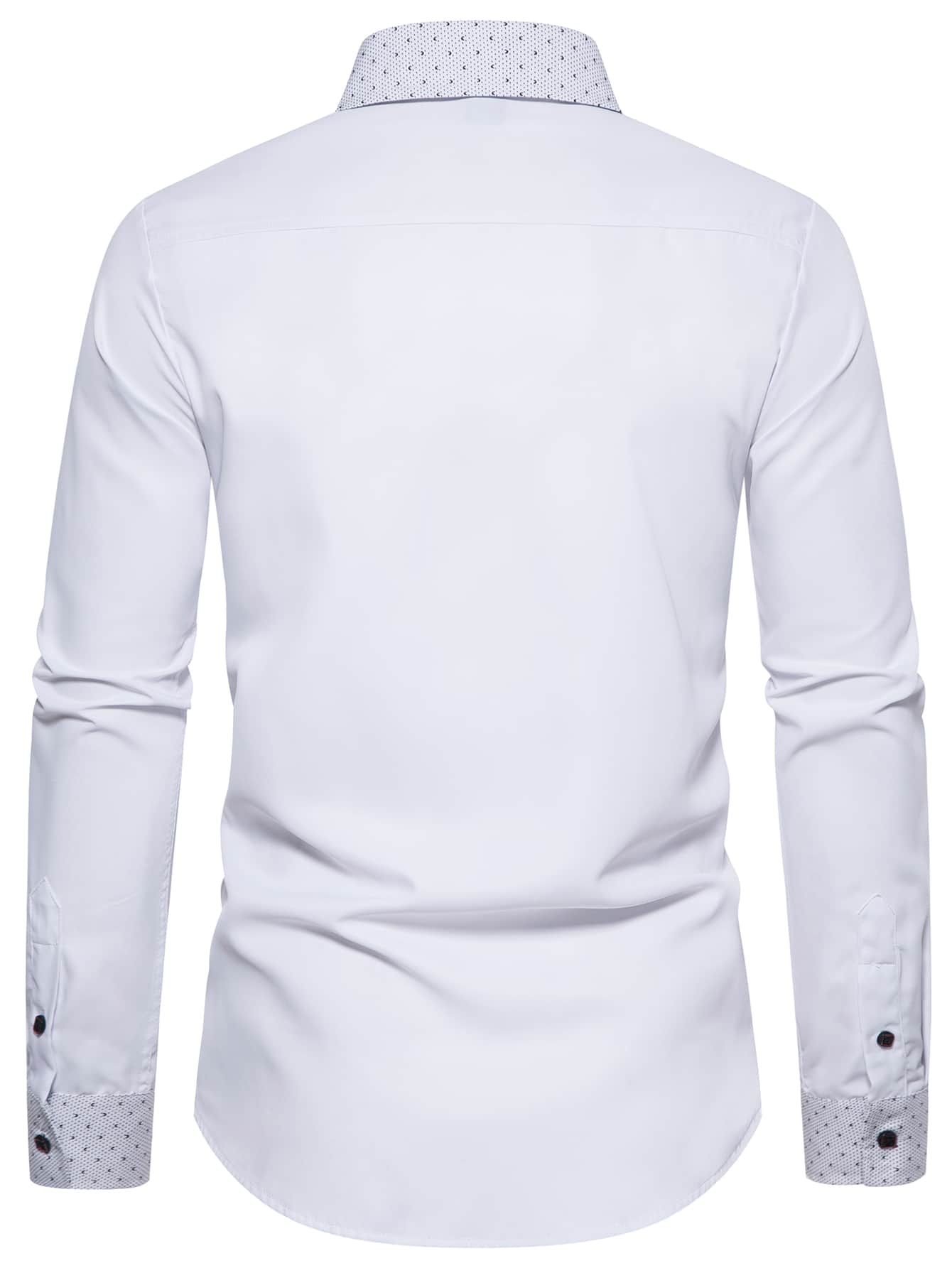 Manfinity Mode Men Contrast Trim Button Up Shirt