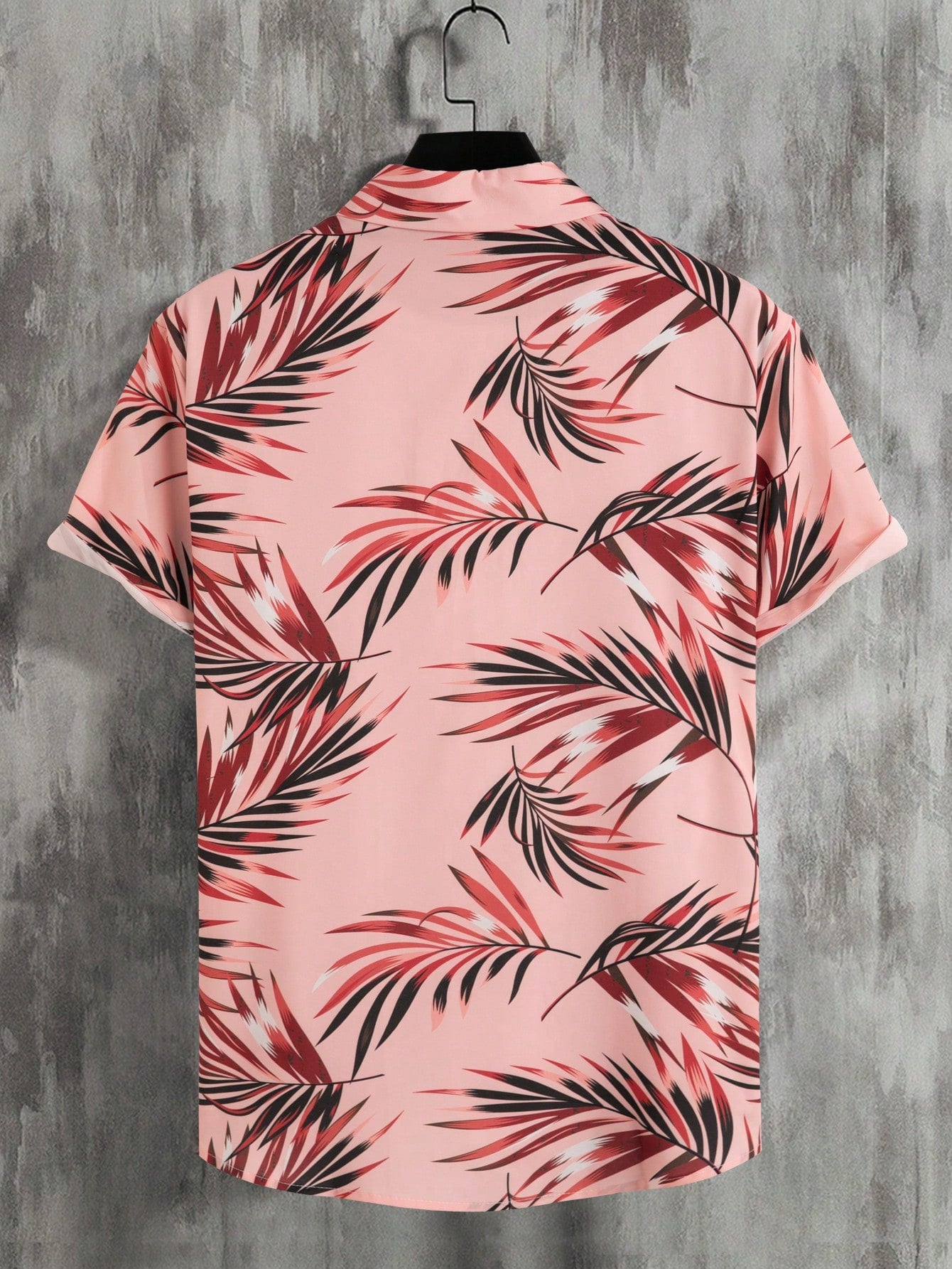 Manfinity RSRT Men Tropical Print One Pocket Front Shirt Without Tee