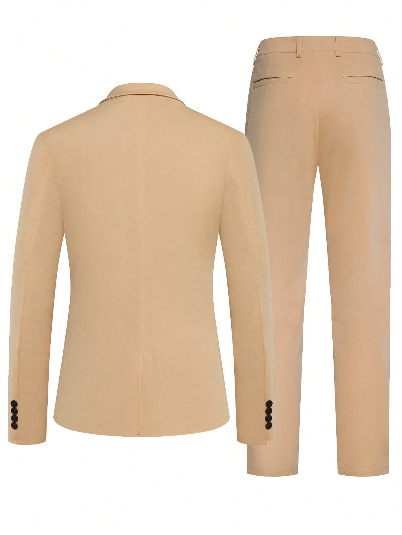 Manfinity Mode Men Single Button Blazer & Suit Trousers