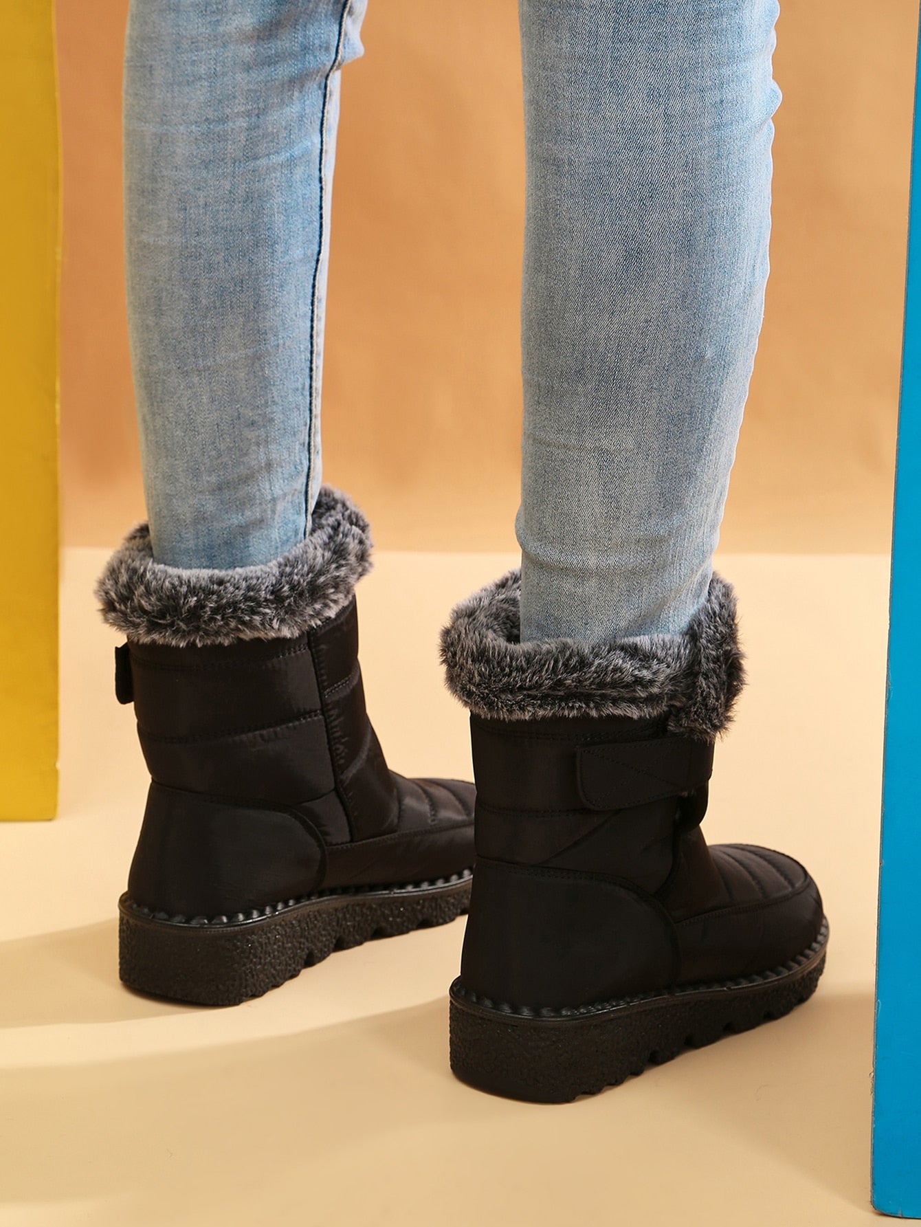 Women's Winter Snow Boots Warm Waterproof Platform Ankle Boots