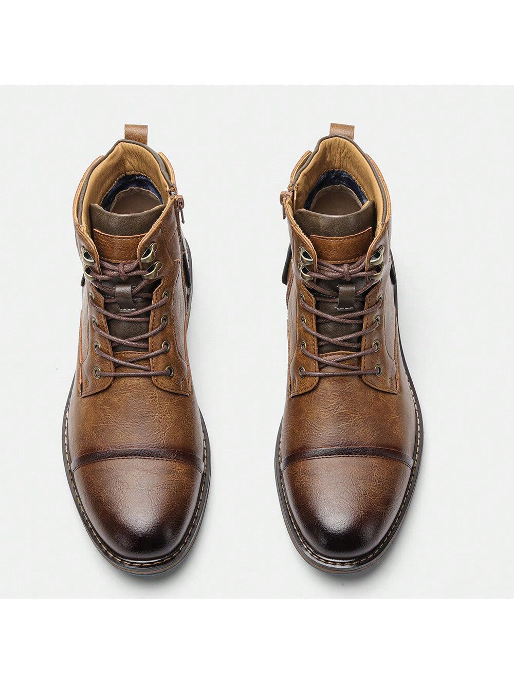 Men's Stylish And Simple Comfortable Lace-up Boots