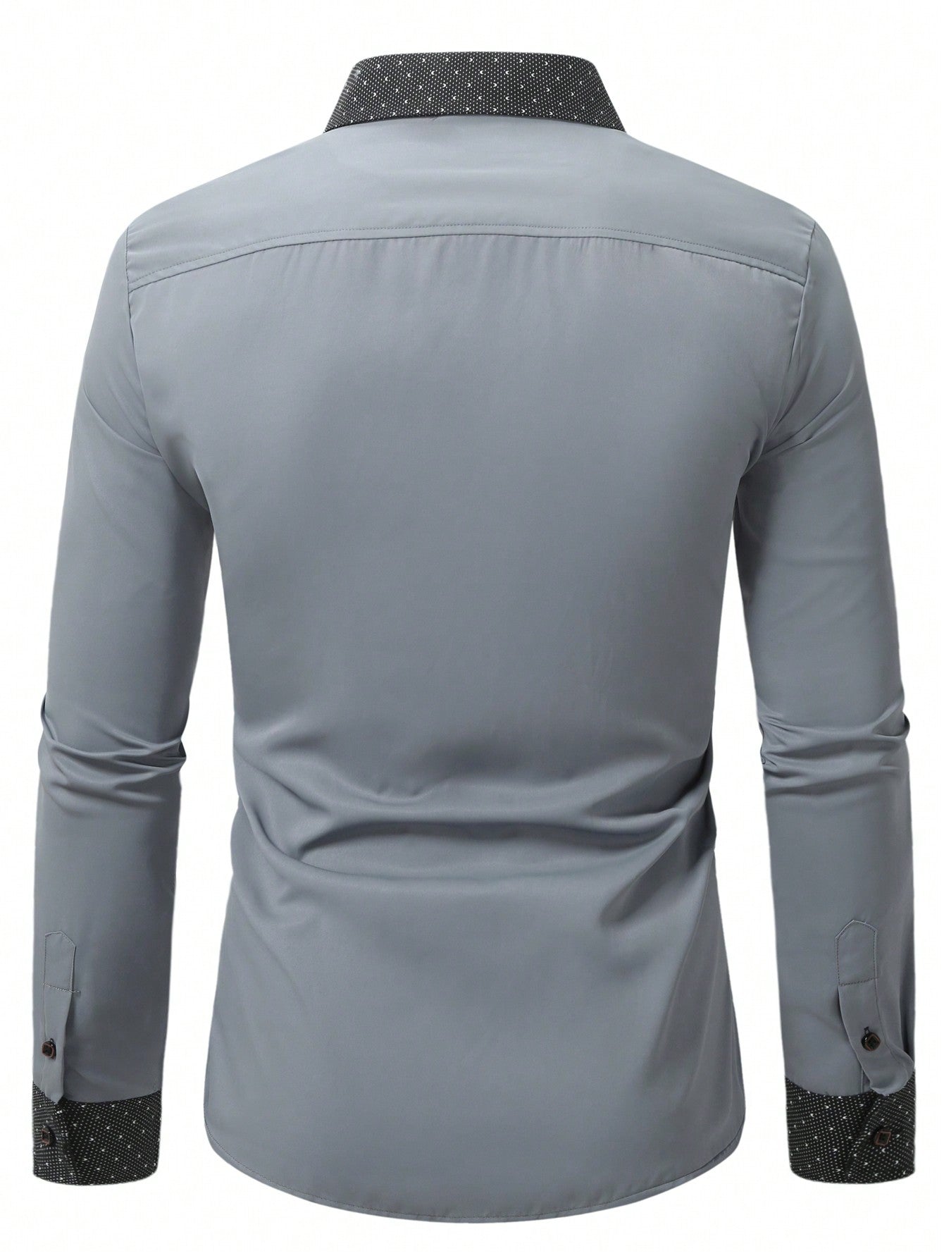 Manfinity Mode Men Contrast Trim Button Up Shirt