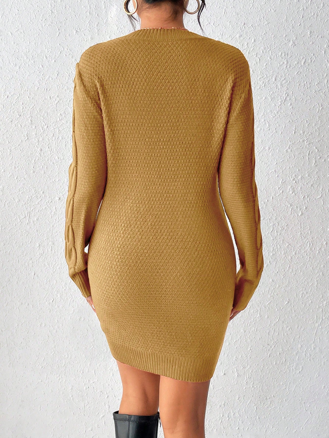 Essnce Women's Twist Knit Sweater Dress