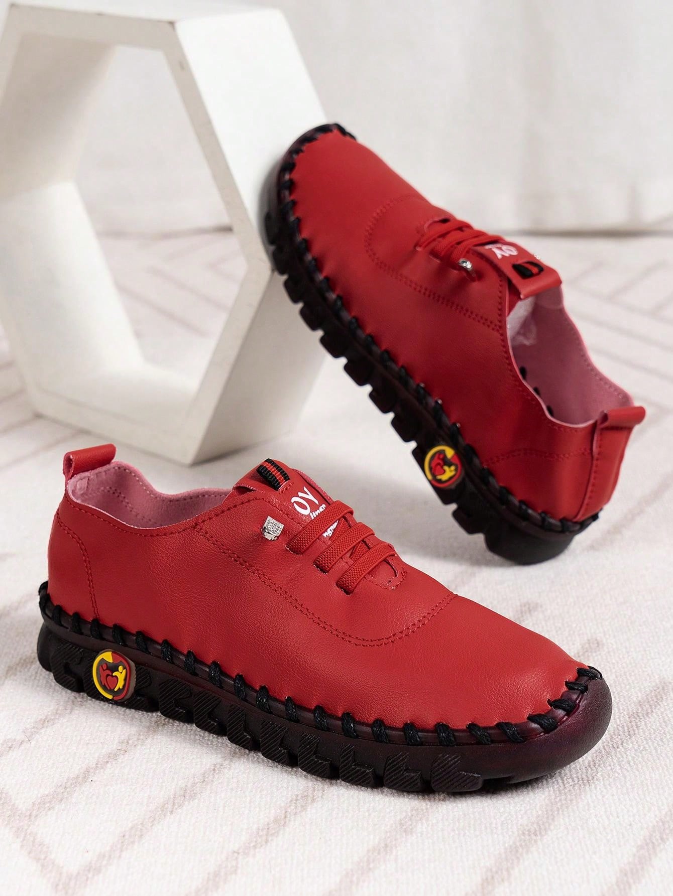 Anti-skid Soft Bottom Lace-up Casual Work Shoes