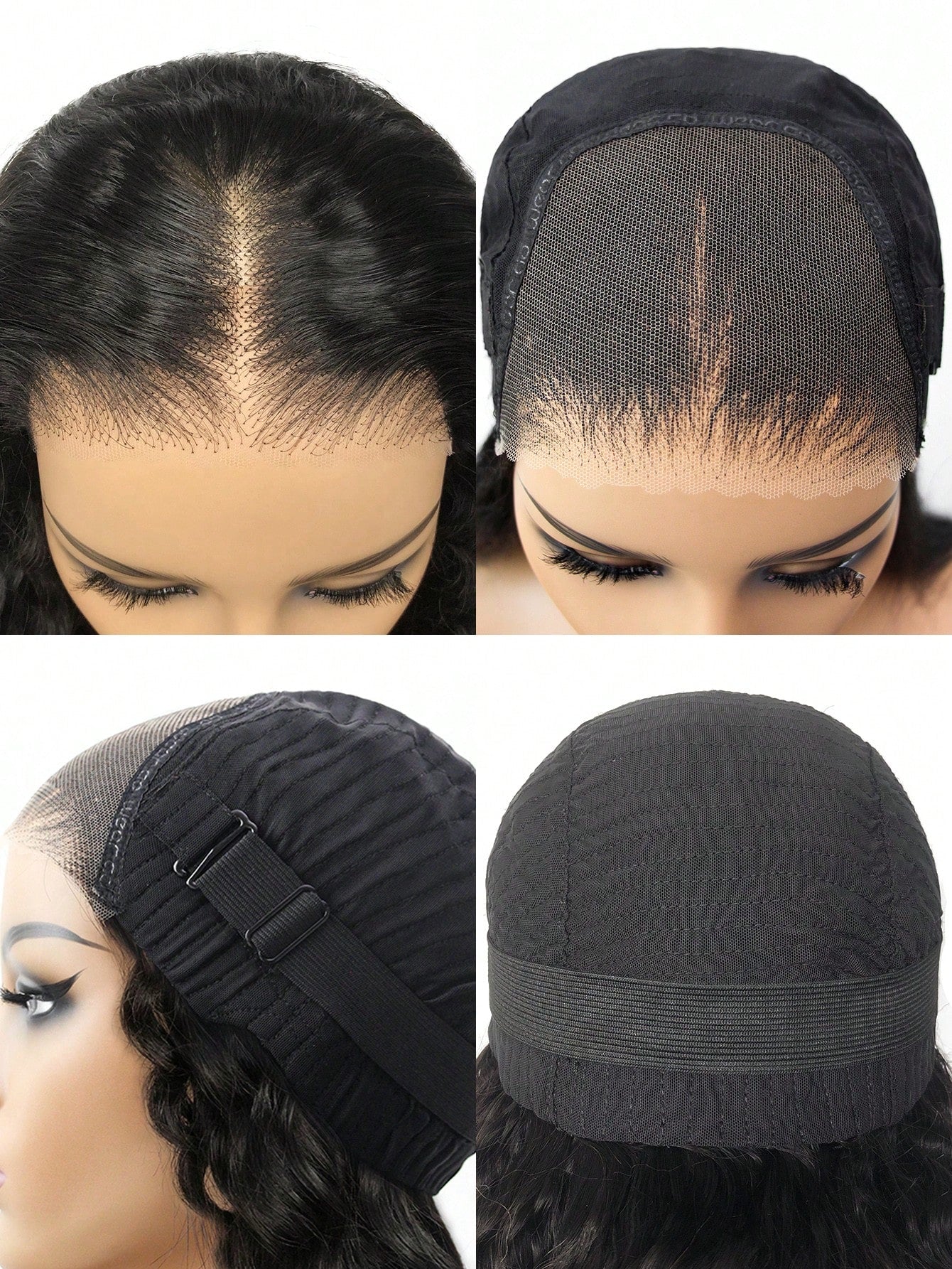 Wear Go Pre Plucked 6*4 HD Lace Glueless Wigs Deep Wave 180% 22-28 Inch Pre Cut Lace Closure Wigs Beginner Friendly